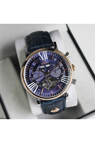 Reward Rwa147656 Leather Automatic Men's Wristwatch with Cord Strap