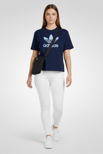 adidas Women Sportswear Fit Short Sleeve Outdoor T-Shirt, Navy