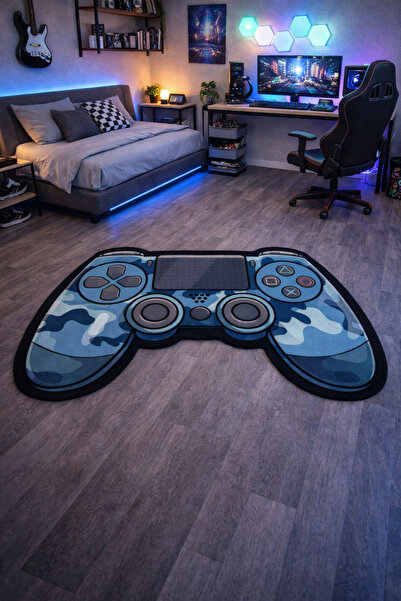 RUGRUMBA حذاء بنعل مانع للانزلاق غرفة شبابية ذات طابع بلاي ستيشن وإكس بوكس لـ...