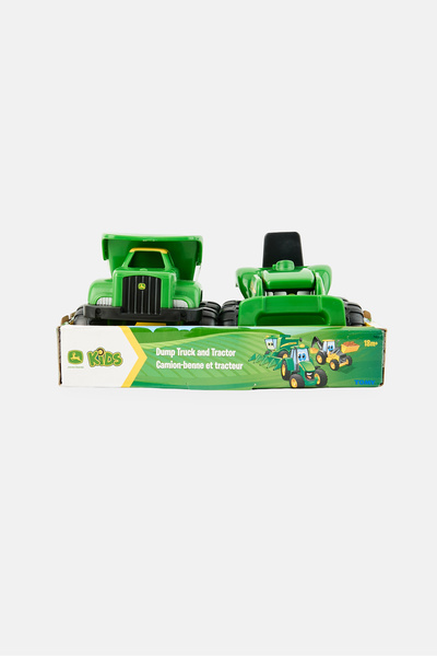 John Deere Dump Truck And Tractor, Green