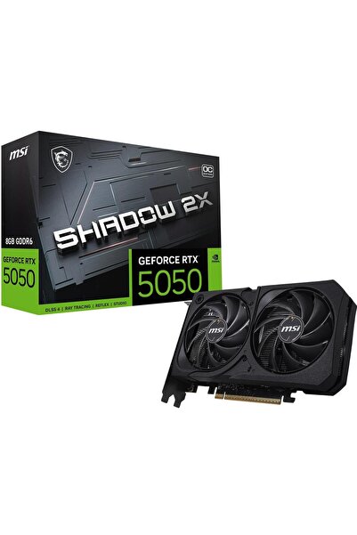 MSI GEFORCE RTX 5050 8G SHADOW 2X - 8GB GDDR6 128B DX12 PCIE 5.0 X16 (3XDP 1X...