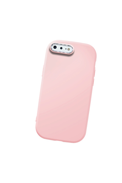 Hontinga حافظة هاتف من السيليكون الناعم باللون الوردي متوافقة مع كاميرا آيفون...