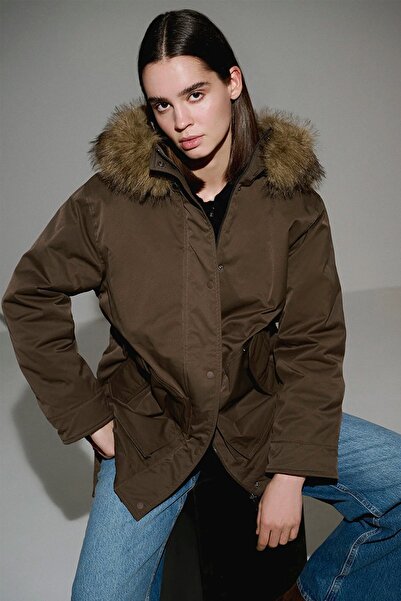 Mavi Kadın Su İtici Yeşil Parka 1110712-71541