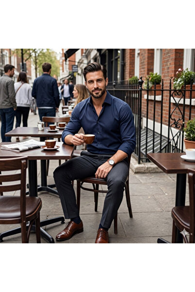 Fine Touch Premium % 100 Cotton Erkek Gömlek – Yumuşak Dokulu, Kaliteli Kumaş