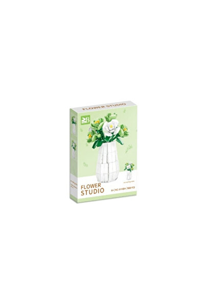 JİE STAR Set de constructie Buchet 5 flori in vaza 568 el.