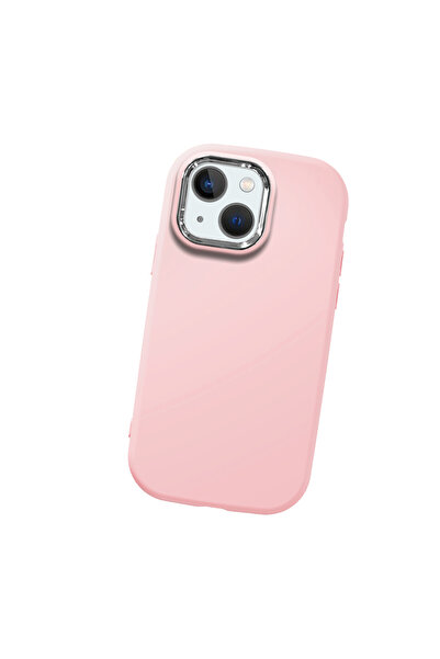 Hontinga حافظة هاتف من السيليكون الناعم باللون الوردي متوافقة مع آيفون 13 مين...