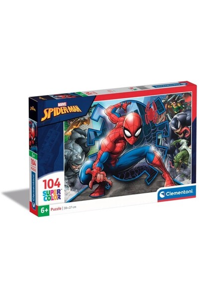 CLEMENTONI Παζλ 104 κομμάτια - Παζλ Σπάιντερμαν Σούπερκολορ (Clementoni-27116)