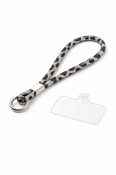 Case collection مرصّع بالأحجار حزام هاتف لامع فاخر وبراق، حزام معصم صغير للاس...