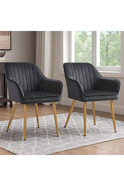 Elindor Set de 2 scaune ergonomice Elindor®, design contemporan, lățime șezut...