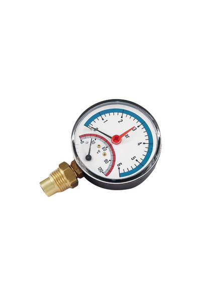 regata Termomanometru 0-6 bar, 0-120°C, conexiune 1/2”,