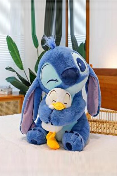 Pofika Stitch Peluş Oyuncak Ördek Sarılan Sevimli Stick Oyuncak