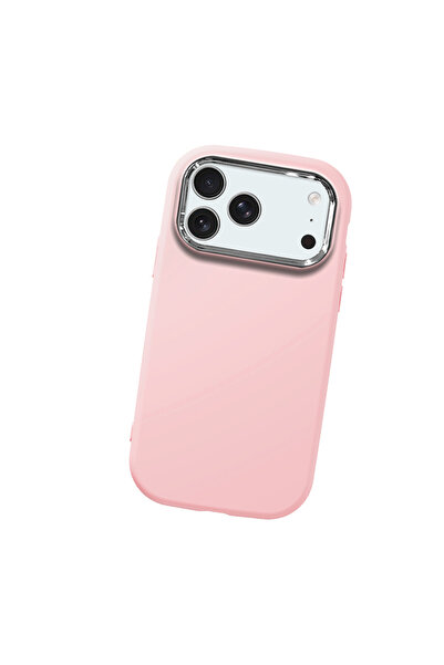 Hontinga حافظة هاتف من السيليكون الناعم باللون الوردي متوافقة مع كاميرا آيفون...