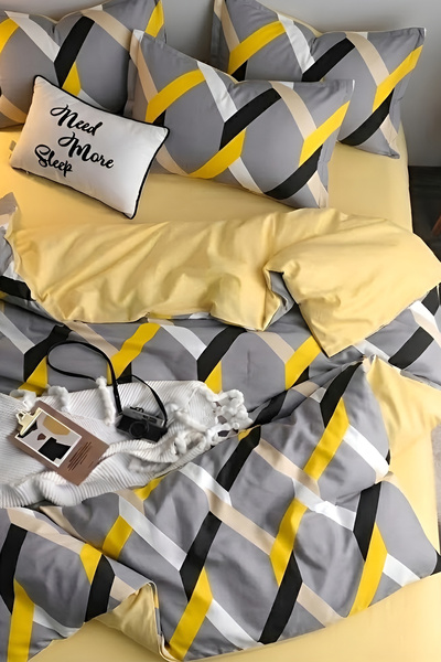 İQON Fitted Sheet Lı Duvet Cover Set Double Dgnlsari