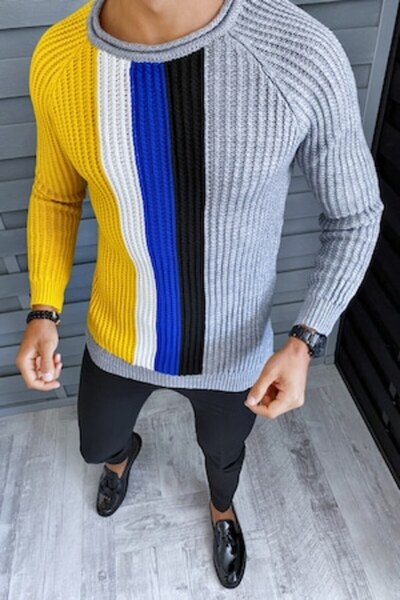 Gosse - Men's Gray Drap Sweater M