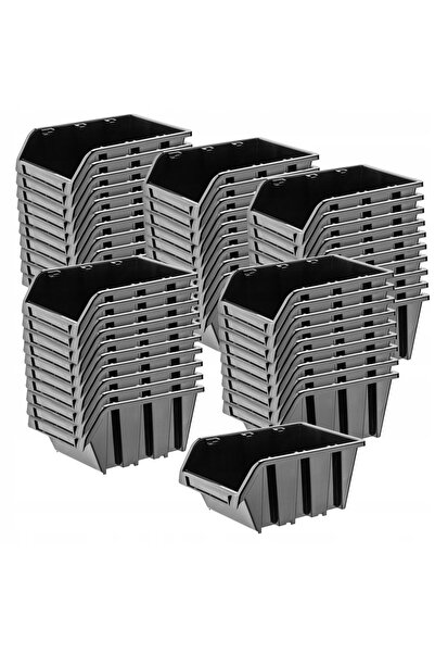 KADAX Set de 50 de containere pentru depozitare tăvi de atelier, 115x80mm