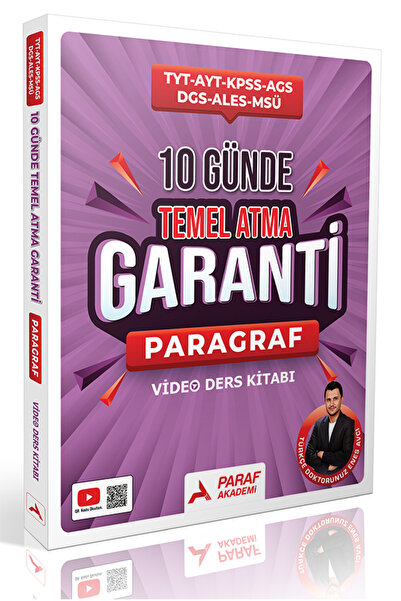 Paraf Akademi 10 GÜNDE TEMEL ATMA PARAGRAF GARANTİ ENES AVCI TÜRKÇE DOKTORUNUZ