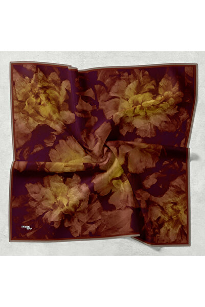 Bonjela Soft Scarf D2 Floral Pattern Purple