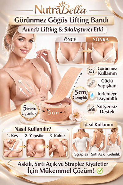 NutraBella Bandă de stabilizare și modelare pentru liftingul sânilor - culoar...