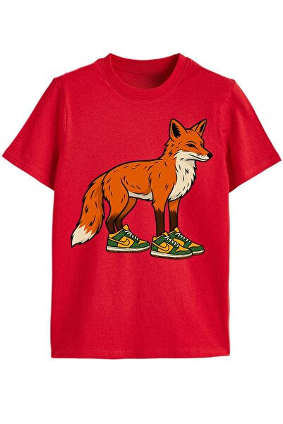 Rabona Fashion Tricou pentru copii cu design Fox in Sneaker Chase
