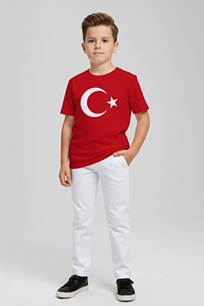 Dmb Tricou pentru băieți și fete Ay-Star cu imprimeu (4-13 ani) Roșu