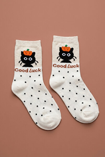 Katia&Bony Παιδικές κάλτσες Cat Με σχέδιο Orange