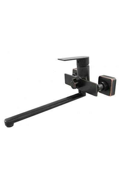 Ermetiq Baterie cadă cu țeavă lungă de duș STYLISH Black