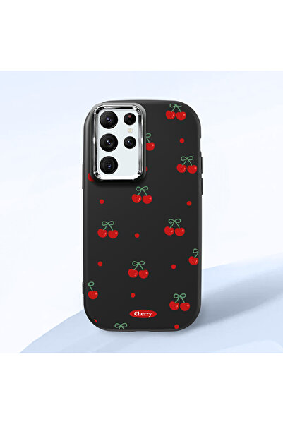 ucuc حافظة سيليكون سوداء متوافقة مع هاتف سامسونج جالاكسي S22 الترا مع حماية ل...