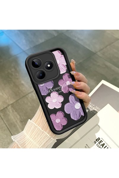 CASEVIBE Realme Note 50 Compatible Luxury and Stylish Flower Petal Patterned ...