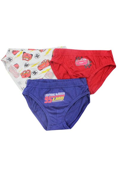 CARS Set of 3 Cotton Briefs, 95 LMQ, Multicolor