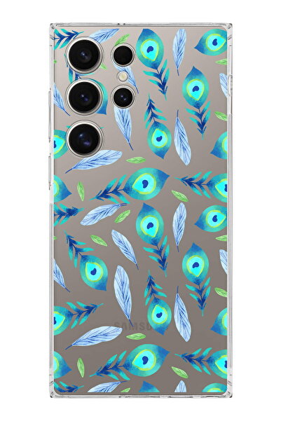 PrintiFy Evil Eye Bead 3 Camera Protected Transparent Silicone Case Compatibl...