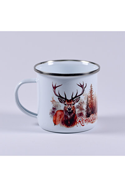 Antok Art AntokArt Enamel mug 230ml - Forest Romania