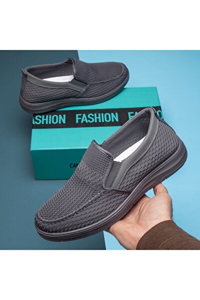 Modlet.ro Ανδρικές γκρι αθλητικές Εσπαντρίγιες από ύφασμα MOD13182