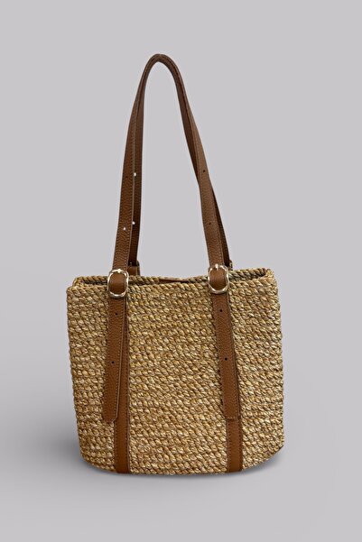 MaVaux Velora piele naturală Frânghie moale detaliată pentru femei, din paie ...