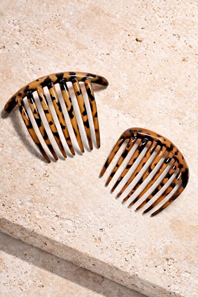 New Obsessions Češalj za kosu u obliku kornjačinog oklopa, 2 komada