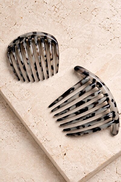 New Obsessions Češalj za kosu u obliku kornjačinog oklopa, 2 komada