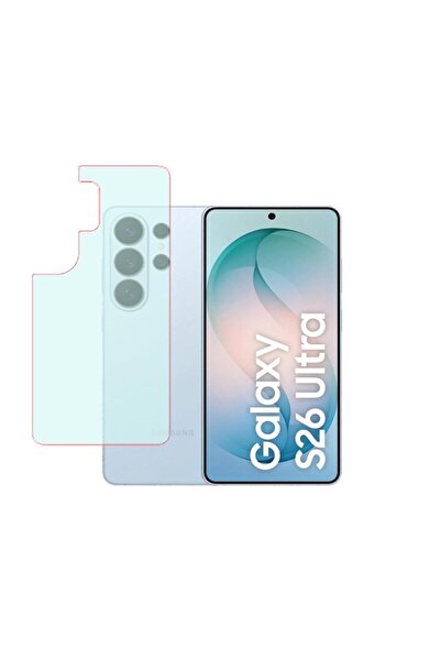 Ecr Mobile Samsung Galaxy S26 Ultra Uyumlu MAT Arka Esnek Nano Koruyucu(Kılıf...