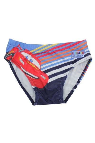 Disney Boys Swim Briefs, Polyester, Lightning McQueen, Blue