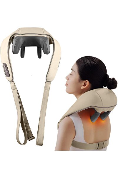 TOSHIONICS تدليك شياتسو للرقبة والكتفين مع خاصية التسخين لتخفيف التوتر، بجودة...