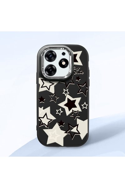 ucuc Tecno Spark 10 Pro(Ki7) Compatible Shock-Absorbing Camera Protected Blac...