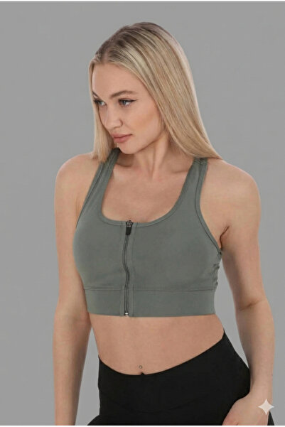 Hasaymood صدرية نسائية حمالات عريضة بسحّاب بقصة قصيرة