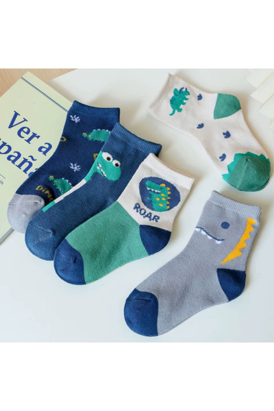 Hobins Sportswear & Company 5'çift Bebek & Çocuk Lüx Çorap Günlük Kullanıma U...