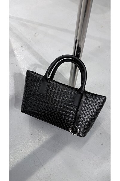 Eataly Shoes إنتريتشيو بلاك نيت جلد حقيبة