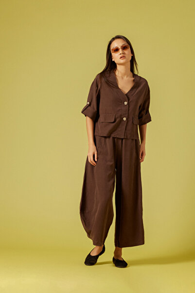 Nisan Linen Mixed Volume Pants