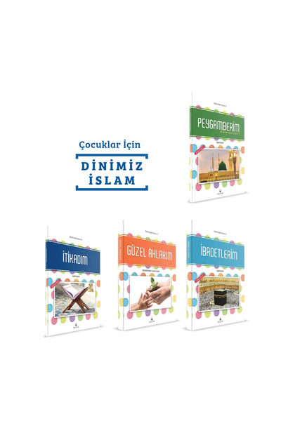Hacegân Yayınları 7-11 Yaş Çocuklar için Dinim İslam Seti 4 Kitap