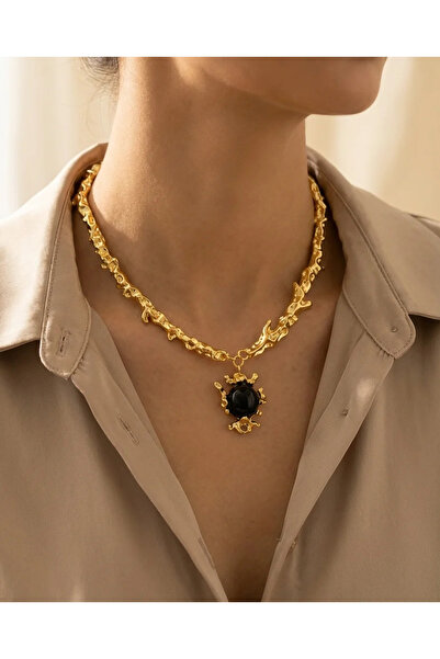 Dorvina قلادة نسائية عتيقة من النحاس المقاوم للصدأ باللون الذهبي موديل عتيق ب...