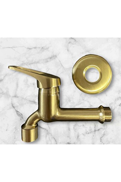 banyosepeti Mat Gold Musluk Mat Altın Aç Kapa Sistem Tuvalet Musluğu Mat Gold...
