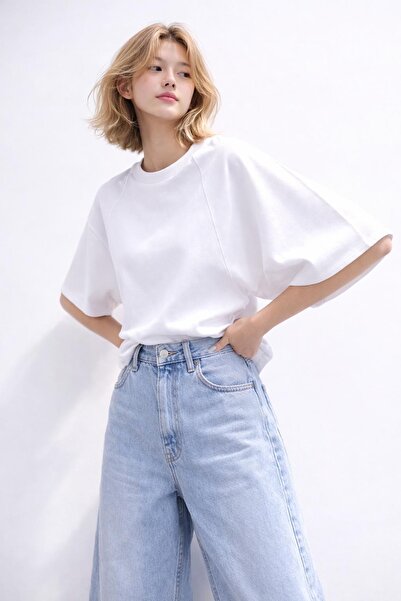 Avakado Λευκό γυναικείο μπλουζάκι με απαλή υφή, άνετη εφαρμογή, κοντομάνικο, ...