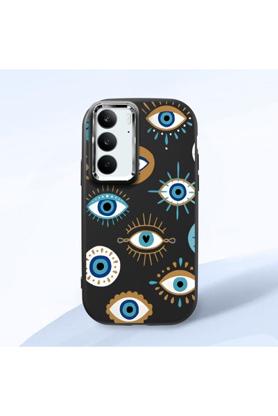 ucuc حافظة سيليكون سوداء متوافقة مع هاتف Realme C75 4G مع حماية للكاميرا ماصّ...