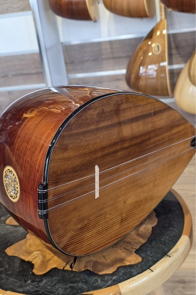 Bağlama Profesyonel kısa sap ardıç 40.5 tekne, kılıf, mızrap hediye.