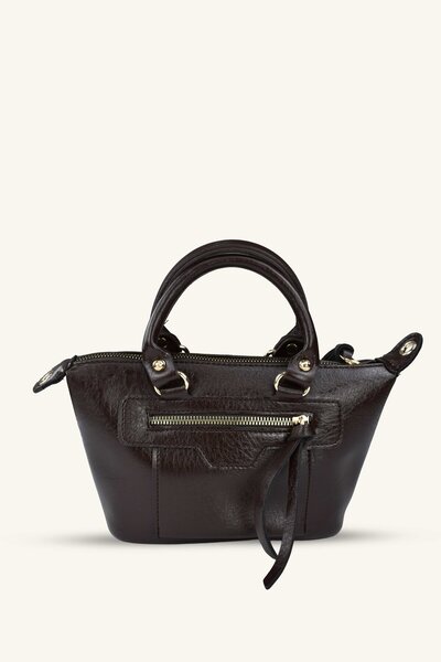 birizmoda Nova Mini geantă de mână - Cafea amară